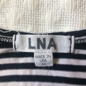 LNA Tops - LNA- blk/wht stripe tank, Medium LNA Tops - LNA- blk/wht stripe tank, Medium